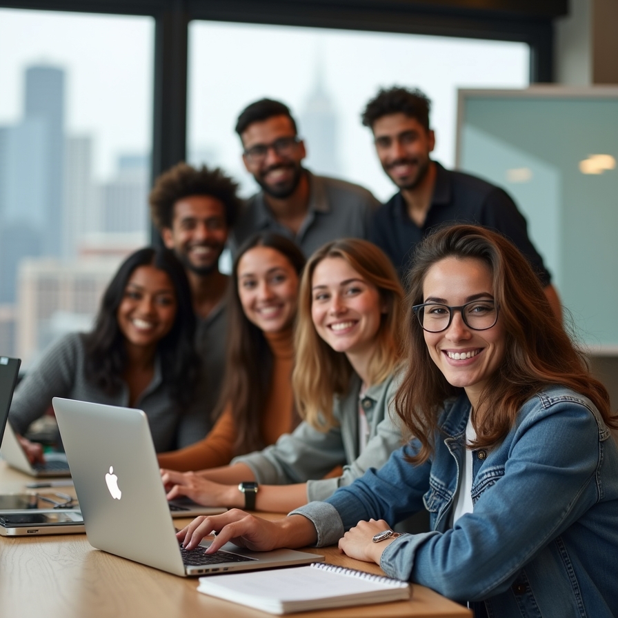 Expansión de startup Equipo de startup tecnológica