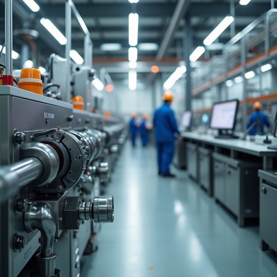 Optimización industrial Planta de producción modernizada